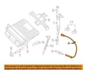 AL3Z12286A FORD OEM Electrical Ignition Plug Wire F-150
