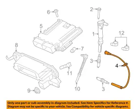 HC3Z12286A FORD OEM Electrical Ignition Plug Wire F-250