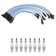 NGK 7mm Wire Set 8 Ruthenium Spark Plug Kit For Discovery 4.0 4.6 V8 Gap 0.044" NGK 7mm Wire Set 8 Ruthenium Spark Plug Kit For Discovery 4.0 4.6 V8 Gap 0.044"