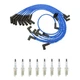 NGK Wire Set And 8 Laser Iridium Spark Plugs Kit for Ford Mustang 5.0 V8 1993