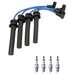 NGK 7mm Wire Set 4 Iridium Spark Plug Kit For R52 R56 Cooper SOHC 1.6L L4 W11B6A