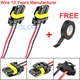 GLOFE Wire Harness Pigtail Female H10 9145 9105 Fog Light Bulb Connector Plug