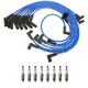 NGK Wire Set & Bosch 8 Wire Platinum Spark Plugs Kit for Ford Mustang 5.0L V8 93