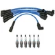 NGK Wire Set & Denso 6 Iridium TT Spark Plugs Kit for Cherokee Comanche Wagoneer