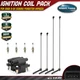 1x Ignition Coil & 4x Iridium Spark Plugs & 4x Wires for Saab 9-2X Subaru 2.5L