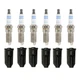 Bosch 6 Platinum Spark Plugs & NGK Coil Boots Kit for 9-7x Ascender Envoy 4.2 L6 Bosch 6 Platinum Spark Plugs & NGK Coil Boots Kit for 9-7x Ascender Envoy 4.2 L6