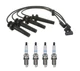 Denso Wire Set 7mm & 4 Platinum TT Spark Plugs 0.040 Kit For Saturn 1.9L L4 FI
