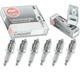6 pcs NGK V-Power Spark Plugs for 1955-1964 Ford Victoria 3.6L L6 3.6L 3.3L ly 6 pcs NGK V-Power Spark Plugs for 1955-1964 Ford Victoria 3.6L L6 3.6L 3.3L ly