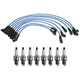 NGK Wire Set & Denso 8 Double Platinum Spark Plugs Kit for Range Rover V8 99-02 NGK Wire Set & Denso 8 Double Platinum Spark Plugs Kit for Range Rover V8 99-02