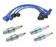 Laser Iridium Spark Plugs + Ignition Wire Set NGK OEM for Mazda RX-8 (2004-2008)