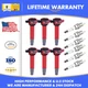 6Pcs Spark Plug and Ignition Coil For 2009-2010 Dodge Journey 2009-2010 V6 3.5L