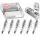 6 pcs NGK V-Power Spark Plugs for 1980-1985 GMC K2500 4.8L 4.1L L6 - Engine vk