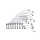 New NGK Spark Plug Wire Set 6403 for Lexus LS400 SC400 New NGK Spark Plug Wire Set 6403 for Lexus LS400 SC400
