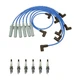 NGK Wire Set And 6 V-Power Spark Plugs Kit for Dodge Dakota Ram 1500 Van 3.9L V6