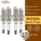 4x Nickel Spark Plugs For Subaru Outback 2.5L 2007-2009