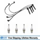 NGK Engine Spark Plugs & TRQ Ignition Wire Set Kit for Subaru Forester Impreza