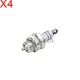 BOSCH Spark Plug x4 Petrol 0242240846