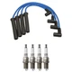 NGK Wire Set & Denso 4 Standard Spark Plugs Kit for SC1 SL SL1 SW1 Base 1.9L L4