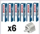 6x Bosch Spark Plugs for MERCEDES SL R129 2.8 CHOICE2/2 93->98 280 Nickel