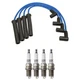 NGK Wire Set & Denso 4 Standard Spark Plugs Kit for SC1 SL SL1 SW1 Base 1.9L L4