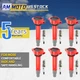 6pc Ignition Coil Spark Plug For C1522 UF502 06-10 Chrysler Dodge 4.0L 2.7L 3.5L