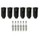NGK 6 Laser Iridium Spark Plug 6 Coil Boots Kit for Envoy Rainier Trailblazer L6 NGK 6 Laser Iridium Spark Plug 6 Coil Boots Kit for Envoy Rainier Trailblazer L6