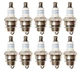 Bosch Set of 10 Super Plus Small Engine Spark Plugs Nickel
