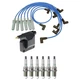 Hitachi Ignition Coil NGK 6 G-Power Spark Plugs & Wire Set Kit for Dakota V6 Gas
