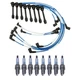 NGK 5mm Wire Set 8 Denso Iridium Spark Plug Kit For Lexus LS400 SC400 4.0L V8 NGK 5mm Wire Set 8 Denso Iridium Spark Plug Kit For Lexus LS400 SC400 4.0L V8