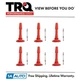 TRQ Performance Performance Ignition Coil Boot Set Red Fits Ford