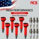 OEM 6X Ignition Coil & 6X Iridium Spark Plugs For Chrysler Dodge 3.5L 4.0L UF502
