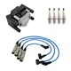 NGK Ignition Coil Wires 4 Platinum Spark Plugs Kit For Golf Jetta 2.0 L4 AEG NGK Ignition Coil Wires 4 Platinum Spark Plugs Kit For Golf Jetta 2.0 L4 AEG