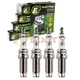 4 pc E3 Spark Plugs for 2004-2006 Subaru Baja 2.5L H4 Ignition Wire vo
