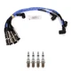 NGK Wire Set & Bosch 4 Platinum+4 Spark Plugs Kit for Beetle Golf Jetta 2.0 L4 NGK Wire Set & Bosch 4 Platinum+4 Spark Plugs Kit for Beetle Golf Jetta 2.0 L4