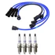 NGK Wire Set & Denso 4 Platinum TT Spark Plugs Kit for MX-6 626 DX LX 2.2L L4 NA