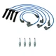 NGK 7mm Wire Set & 4 Nickel Spark Plug Kit For Saab 900 85-93 9000 86-90 2.0 L4