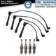 Ignition Kit Spark Plug & Wire Set For Hyundai Kia L4 2.0L 1.8L