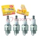 4 pc NGK 6703 BPMR7A SOLID Standard Spark Plugs for WSR6F/R10 WSR6F WSR5F rx