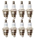 Bosch Set of 8 Super Plus Small Engine Spark Plugs Nickel