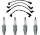 NGK Iridium Spark Plugs with Pro Ignition Wires set fits 04-11 Mazda RX8 1.3L