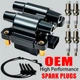 OEM Ignition Coil & Iridium Spark Plugs & Wires for Subaru Impreza 2.5L H4 UF538