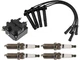 Ignition Coil Spark Plug and Wire Set For 1999 Subaru Legacy 2.5L H4 SM923GD