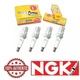 Set of 4 NGK Standard Plug Spark Plugs 4323 BR6FS 4323 BR6FS
