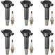 6PC Ignition Coil Pack and Iridium Spark Plugs Fits Dodge Magnum 3.5L UF502