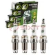 4 pc E3 Spark Plugs for 1996-2009 Subaru Legacy 2.5L H4 Ignition Wire pk