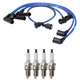 NGK Wire Set & Denso 4 Platinum TT Spark Plugs Kit for Accord Prelude 2.0L L4 NA