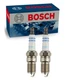 2 pc Bosch 9657 Double Iridium Spark Plugs for 7397 51379 Ignition Wire vc