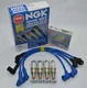 FOR MAZDA RX-8 NGK EXACT FIT IGNITION WIRE SET+4 NGK IRIDIUM OEM Spark Plugs REN