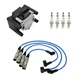NGK Ignition Coil Wires 4 Iridium Spark Plugs Kit For Jetta 2.0 L4 SOHC CBPA NGK Ignition Coil Wires 4 Iridium Spark Plugs Kit For Jetta 2.0 L4 SOHC CBPA