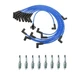 NGK Wire Set & 8 V-Power Spark Plugs Kit for Ford Bronco F-250 F-350 5.8 V8 CARB